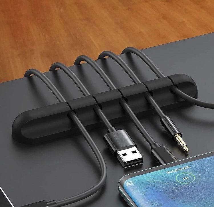 Silicone Cable Organizer Clips, Silicone Cable Holder, Self Adhesive Power Cord Holder Silicone Cable Organizer Clips, Silicone Cable Holder, Self Adhesive Power Cord Holder